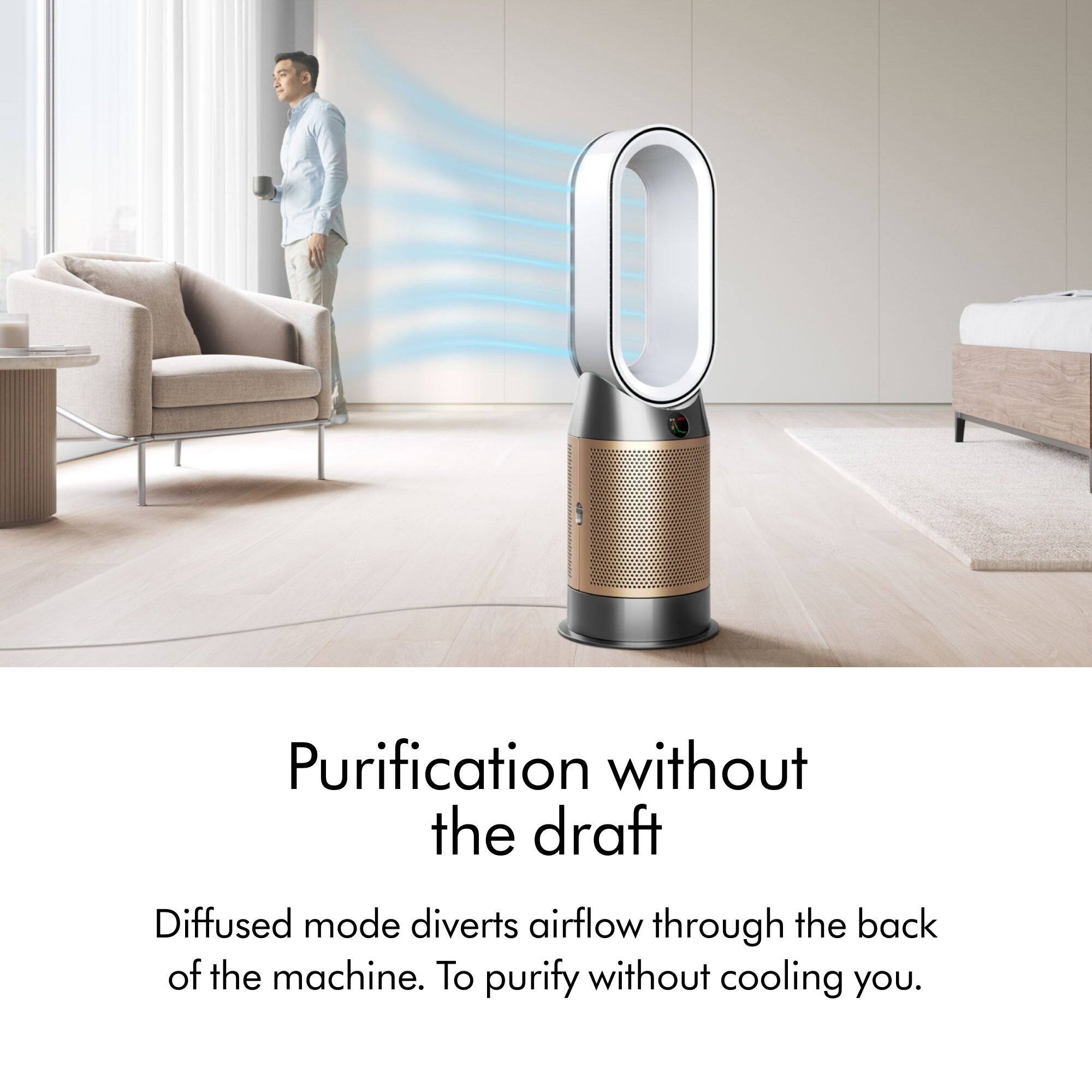 Dyson Purifier Hot+Cool De-Nox HP2, White/Gold - Bed Bath & Beyond